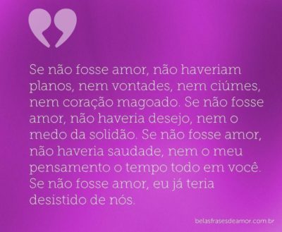 Frases de amor não correspondido